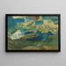 Paesaggio con un escursionista sdraiato - August Babberger — quadro incorniciato alla parete