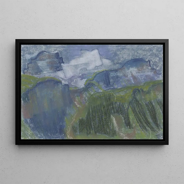 Paesaggio montano - August Babberger — quadro incorniciato alla parete