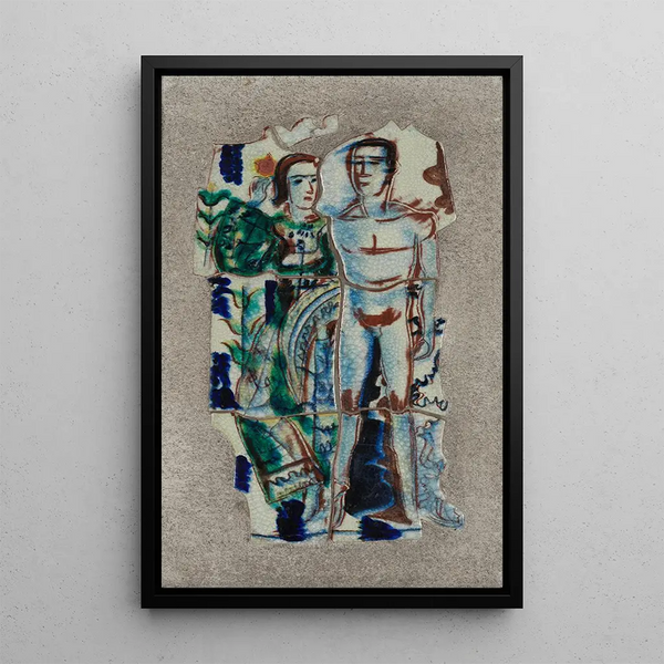 Coppia - August Babberger — quadro incorniciato alla parete