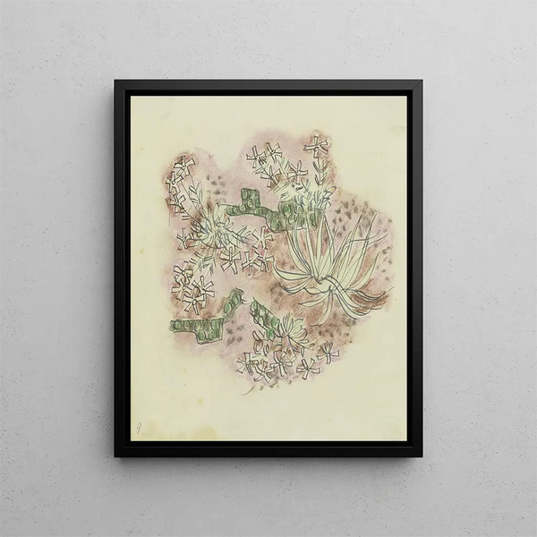 Studio delle piante 3 - August Babberger — quadro incorniciato alla parete