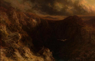 August Behrendsen - Evening in the mountains.webp