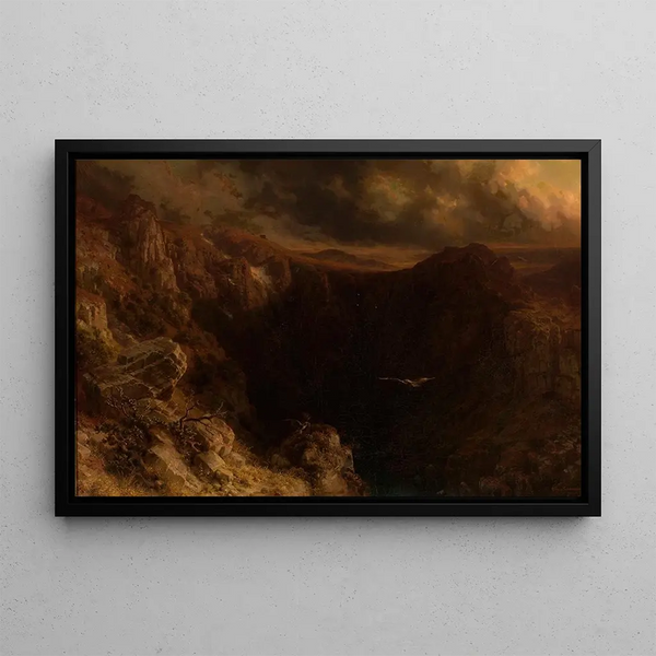 August Behrendsen - Evening in the mountains.webp