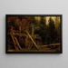 Studio di paesaggio con alberi in decomposizione - August Cappelen — quadro incorniciato alla parete