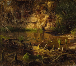 August Cappelen - Study of a fallen Tree.webp