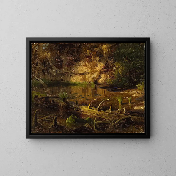 Studio di un albero caduto - August Cappelen — quadro incorniciato alla parete