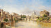 Vista sul Tevere verso il Castel Sant'Angelo e la basilica di San Pietro - August Fischer — vista dell’opera