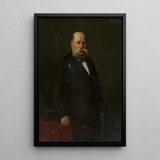 August Frind - Portrait of a man with grey sidewhiskers.webp
