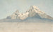 Le Watzmann visto da nord-est e alcuni schizzi di una montagna - August Heinrich — vista dell’opera