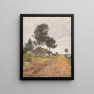 August Jernberg - Cottage by the wayside.webp