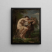 Studio di una ninfa accanto a un urne di fiori - August Jernberg — quadro incorniciato alla parete
