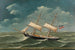 Brig Hermine von Ueckermünde sotto il capitano R. Franck - August Lasczky — vista dell’opera