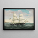 Brigantine prussiana Charlotte - August Lasczky — quadro incorniciato alla parete