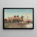Dromedari in un Paesaggio - August Le Gras — quadro incorniciato alla parete
