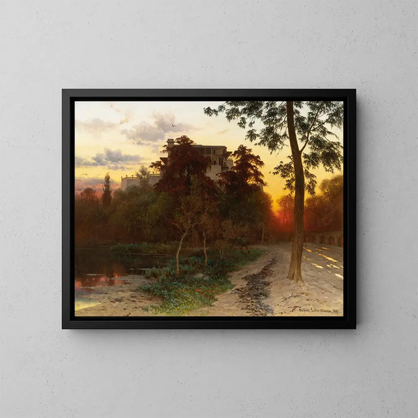 Château de Chapultepec - August Löhr — quadro incorniciato alla parete