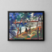 Pescatore sul fiume - August Macke — quadro incorniciato alla parete