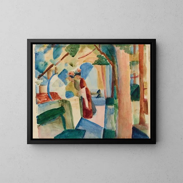 Al cimitero di Thoune - August Macke — quadro incorniciato alla parete