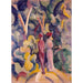 Riproduzione del dipinto Coppia sul sentiero nel bosco - August Macke