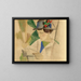 La donna del pittore che legge - August Macke — quadro incorniciato alla parete