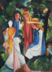 Quattro ragazze - August Macke — vista dell’opera