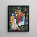 Quattro ragazze - August Macke — quadro incorniciato alla parete