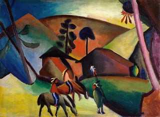 Indiani a cavallo - August Macke — vista dell’opera