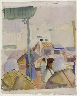 August Macke - Market in Tunis II.webp