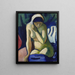 Fille nuda con foulard - August Macke — quadro incorniciato alla parete
