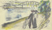 Sentier au Rhin - August Macke — vista dell’opera