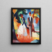 Le persone sul bordo del lago blu - August Macke — quadro incorniciato alla parete