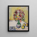 Nature morte aux fleurs et aux trois pommes - August Macke — quadro incorniciato alla parete