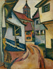 Rue avec église à Kandern - August Macke — vista dell’opera