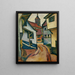 Rue avec église à Kandern - August Macke — quadro incorniciato alla parete