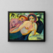 Due ragazze in stile orientale - August Macke — quadro incorniciato alla parete