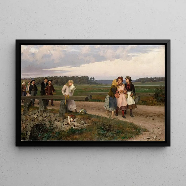 Il mouchard - August Malmström — quadro incorniciato alla parete