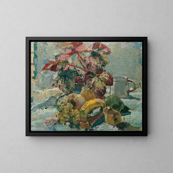 Nature morte - August Rieger — quadro incorniciato alla parete