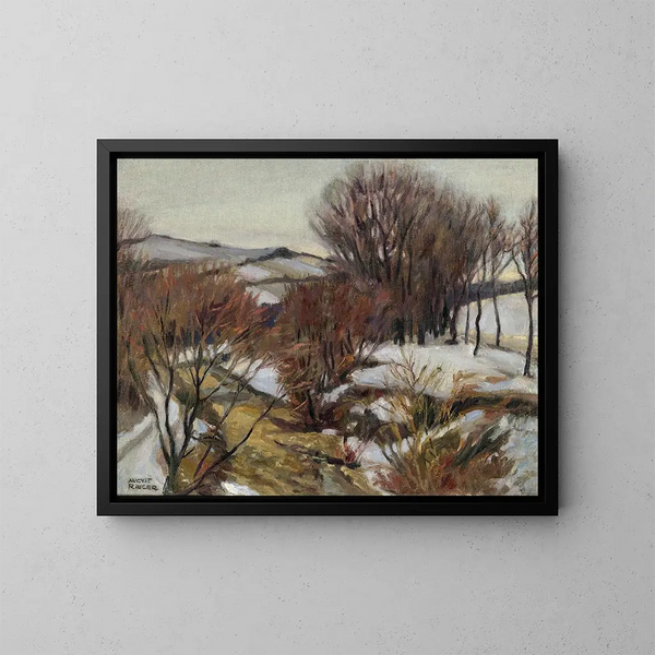 Weidlingbach vicino a Klosterneuburg - August Rieger — quadro incorniciato alla parete