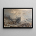 Tempesta di neve su una costa nordica - August Schaeffer von Wienwald — quadro incorniciato alla parete