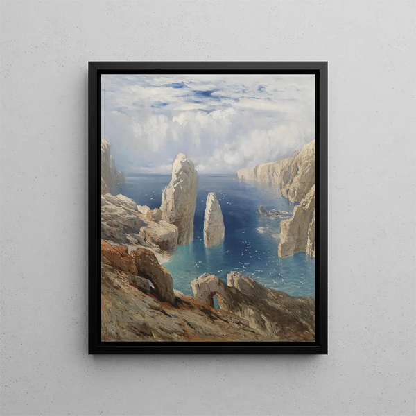 Falaise abrupte - August Schaeffer von Wienwald — quadro incorniciato alla parete