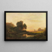 Paesaggio serale - August Seidel — quadro incorniciato alla parete
