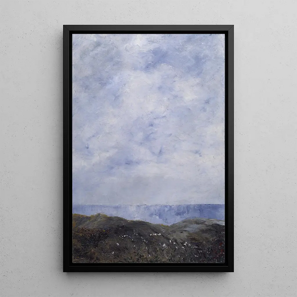 Paesaggio costiero - August Strindberg — quadro incorniciato alla parete