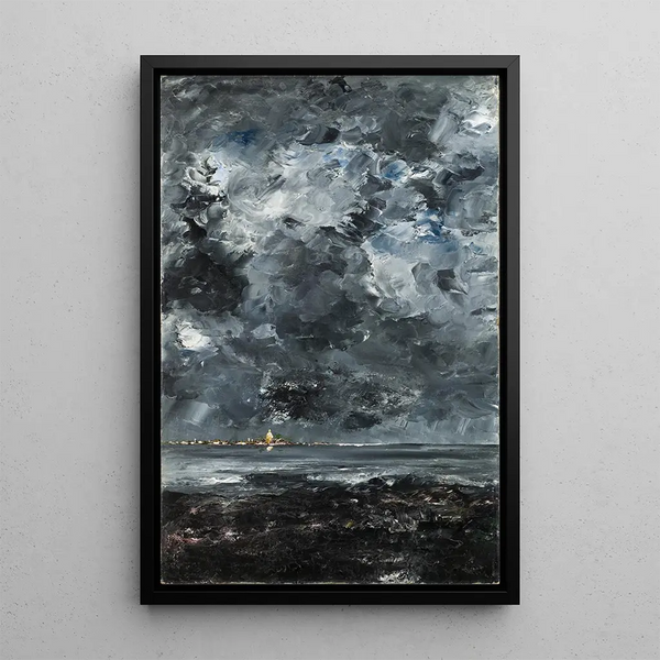 Riproduzione del dipinto La Ville - August Strindberg