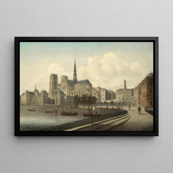 Notre-Dame de Paris - August von Siegen — quadro incorniciato alla parete