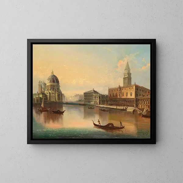Venezia - August von Siegen — quadro incorniciato alla parete