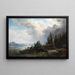 Paesaggio montano - August Wilhelm Leu — quadro incorniciato alla parete