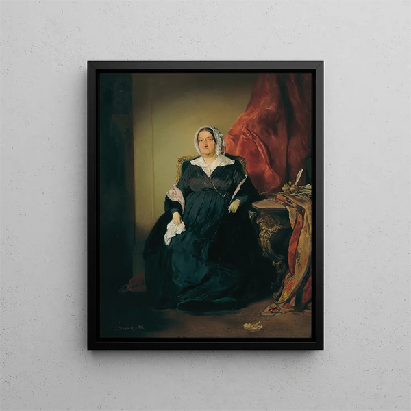 Elisabeth Imrdy Edle von Omorovicze - August von Pettenkofen — quadro incorniciato alla parete