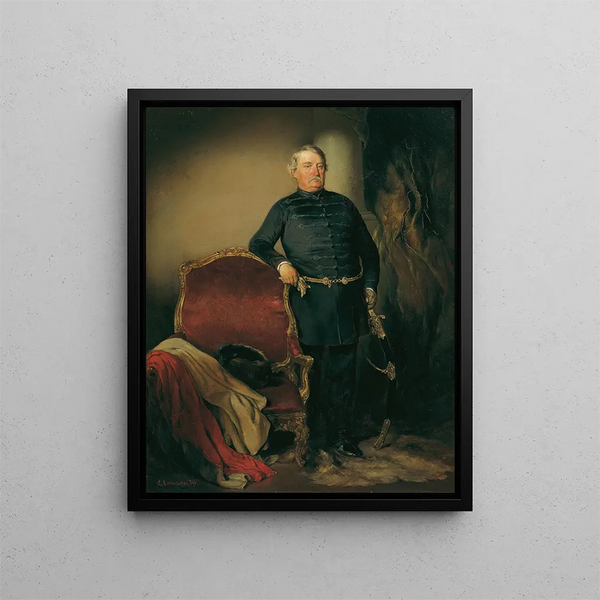 Franz Imrdy Edler von Omorovicze - August von Pettenkofen — quadro incorniciato alla parete
