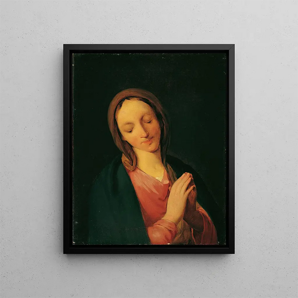 Madonna - August von Pettenkofen — quadro incorniciato alla parete