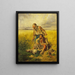 Dei ladri in un campo di mais - August von Pettenkofen — quadro incorniciato alla parete