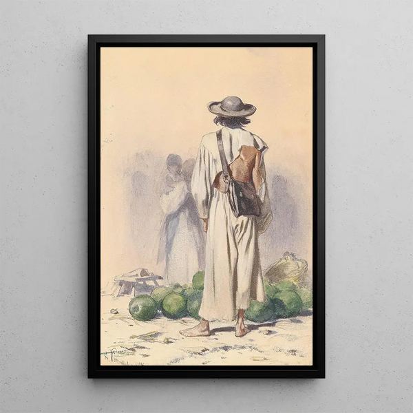 Riproduzione del dipinto Paesani slovacchi - August von Pettenkofen