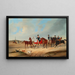 Cavalcade con Cani - August von Rentzell — quadro incorniciato alla parete
